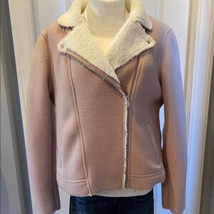 Old Navy Women's Mauve Sherpa-Lined Jacket